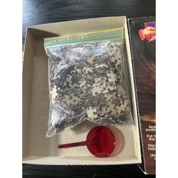 CLUE MYSTERY PUZZLE Death Foretold 500 Piece in Box COMPLETE with Decoder 1994 - Picture 7 of 9